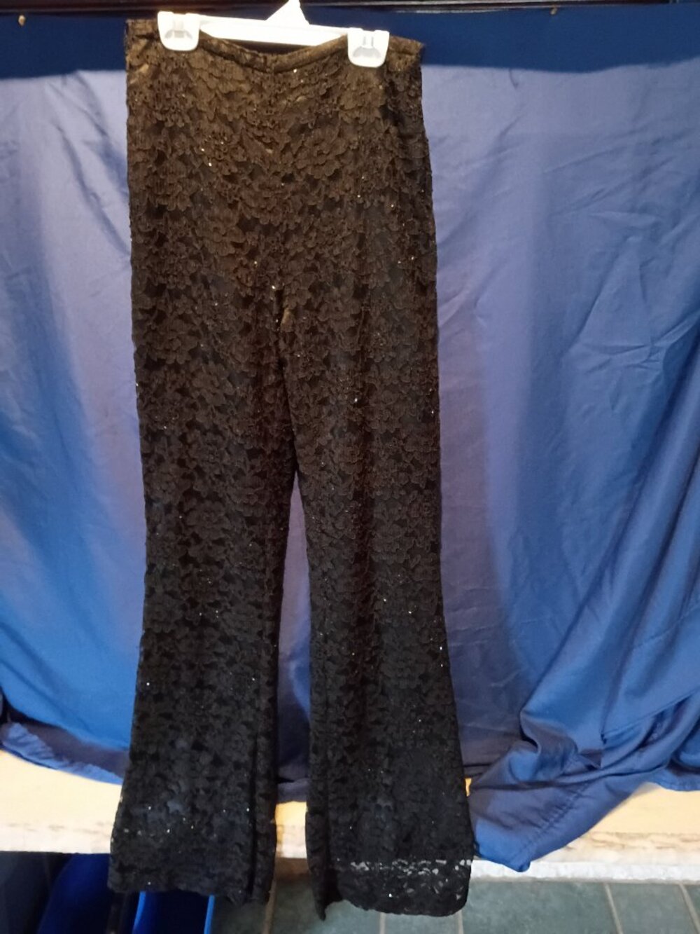Vintage Black lace lined pants Size 4